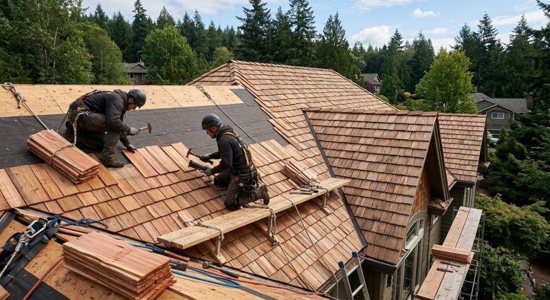 Cedar Shake Roof Construction in Alexandria, VA