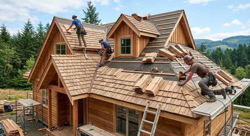Natural Wood Roof Installation in Alexandria, VA